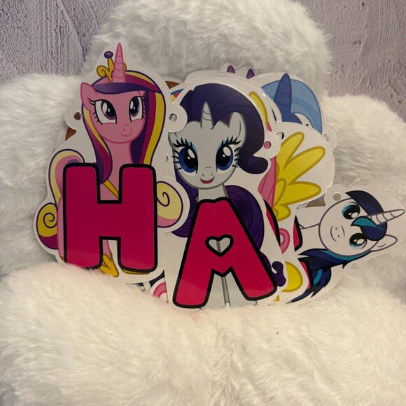 My Little Pony (MLP) Happy Birthday Banner Decorations (SKU: 204MI) - Picture 3 of 6